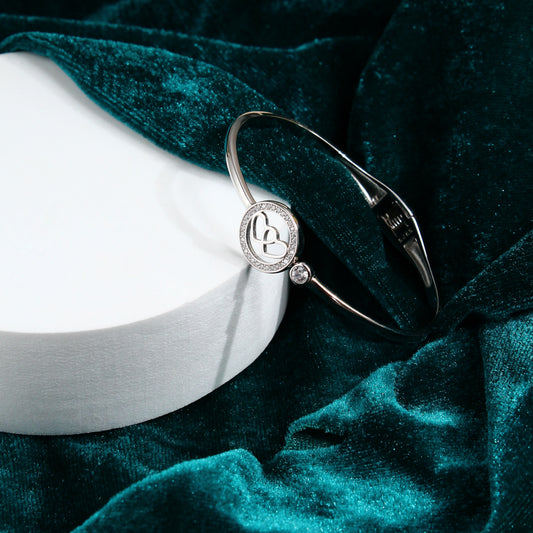 Double Heart Bracelet – 925 Sterling Silver
