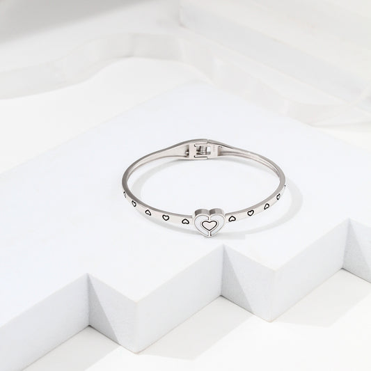 Heart of Love Bracelet – 925 Sterling Silver