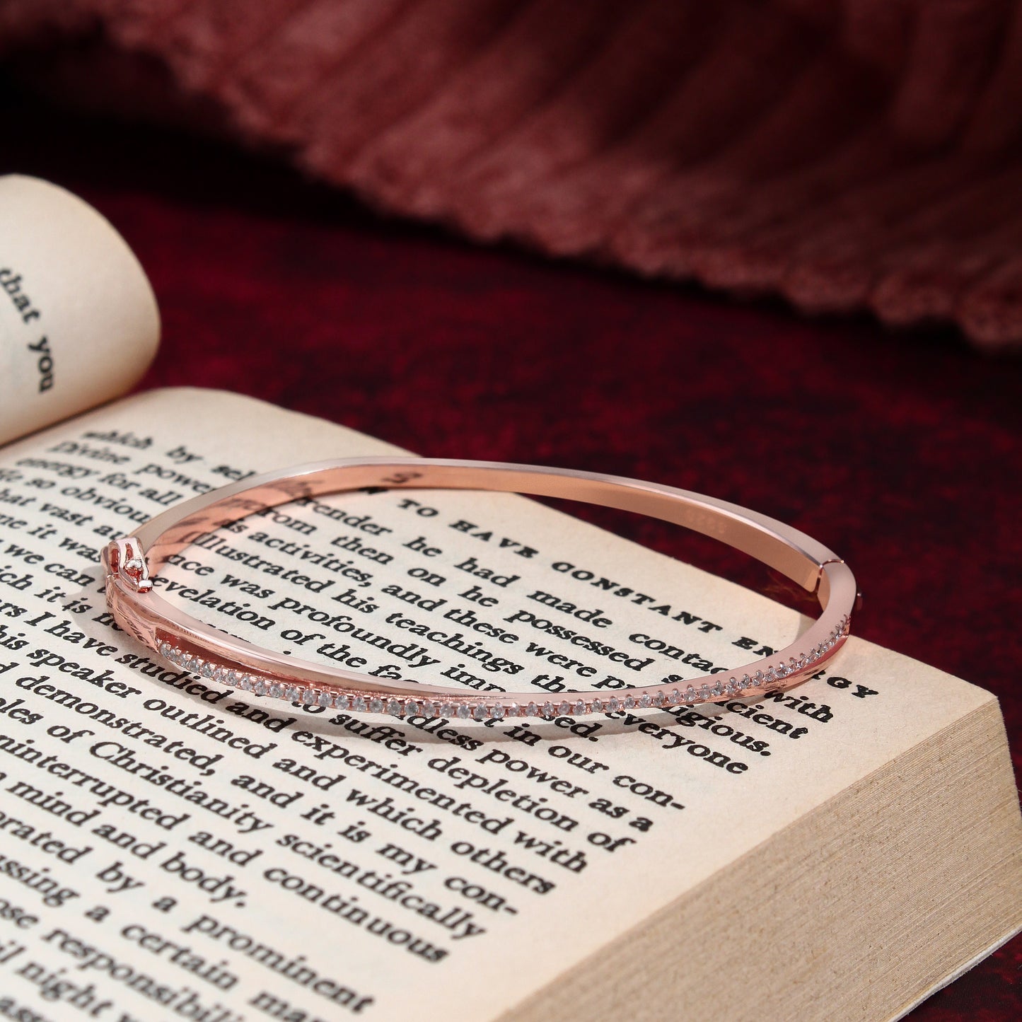 Classic Sparkle Bangle Bracelet – 925 Sterling Silver