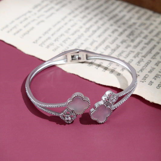 Floral Elegance Bracelet – 925 Sterling Silver