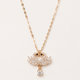 Elegant Swan CZ Pendant Necklace – Rose Gold Plated