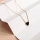 Black Heart Pendant Necklace – 925 Sterling Silver