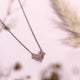 Pink Heart Pendant Necklace – 925 Sterling Silver