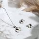 Lucky Elephant Necklace & Earrings Set – 925 Sterling Silver