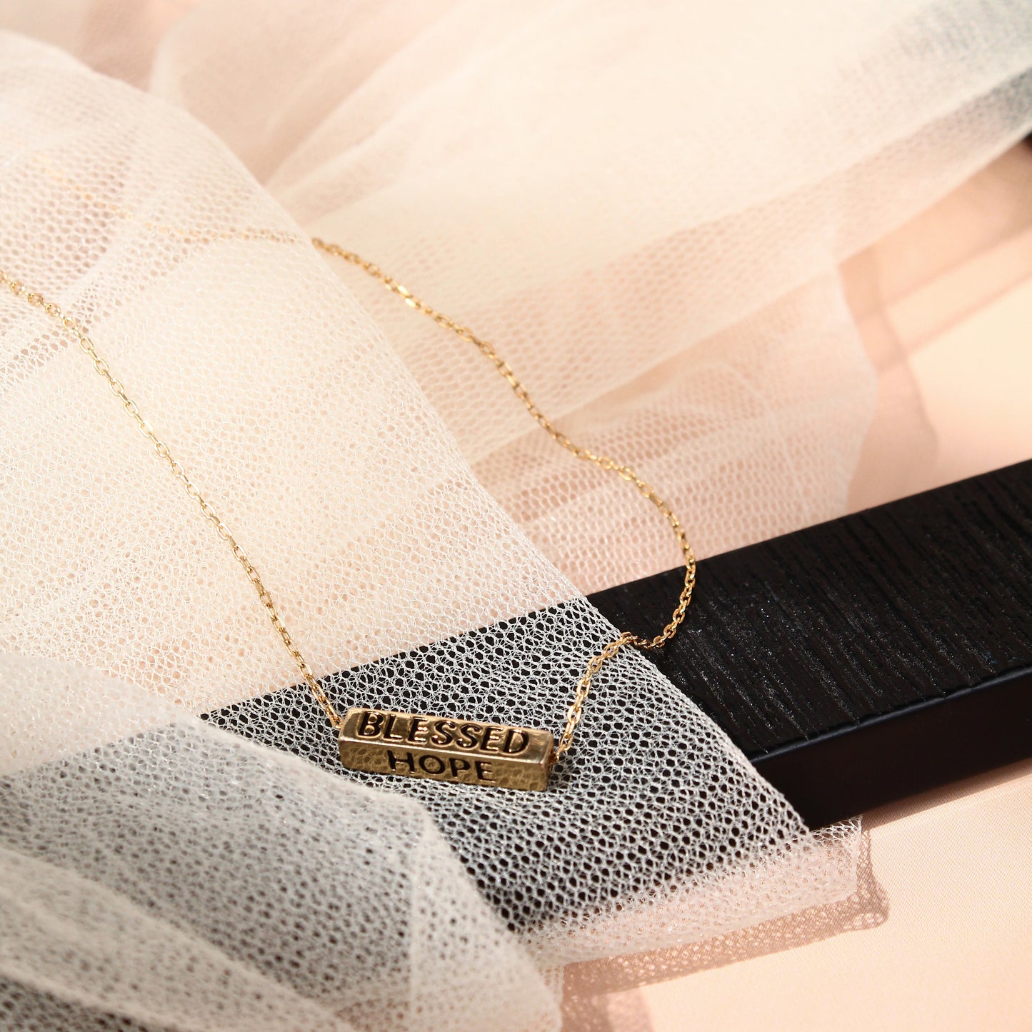 Inspirational Bar Pendant Necklace – 925 Sterling Silver