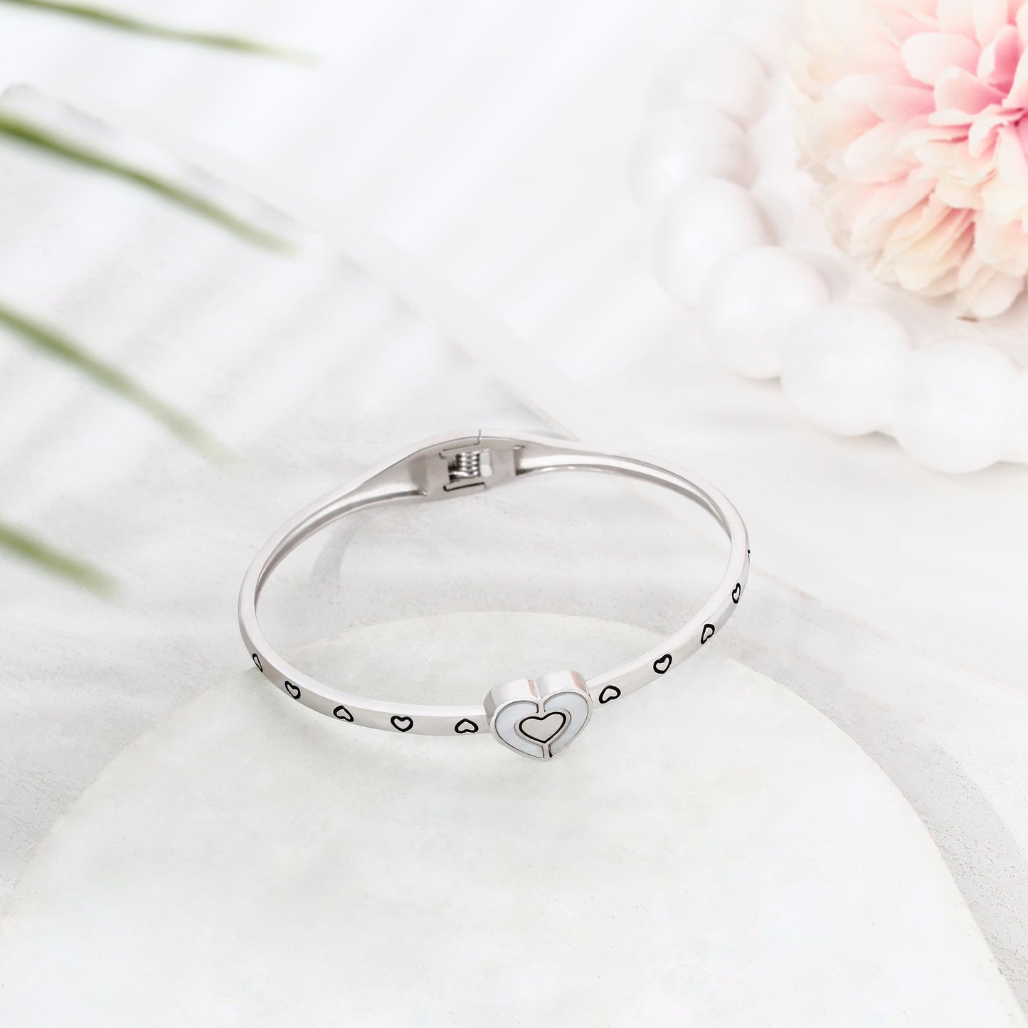 Heart of Love Bracelet – 925 Sterling Silver