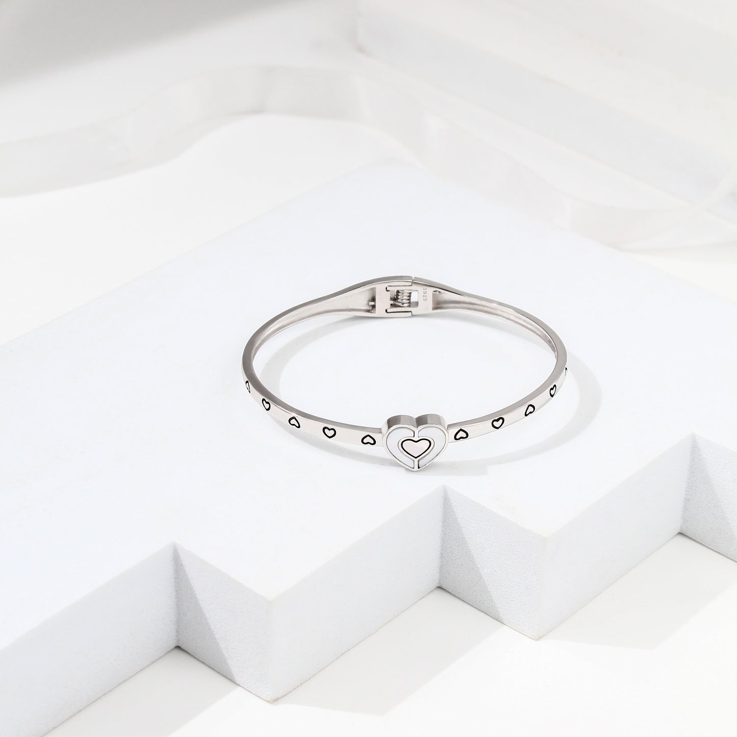 Heart of Love Bracelet – 925 Sterling Silver