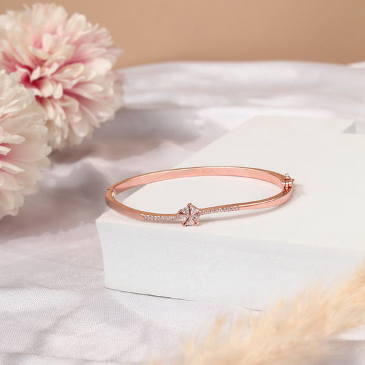 Rose Gold Starburst Bracelet – 925 Sterling Silver