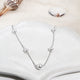 Classic Pearl Station Necklace – 925 Sterling Silver