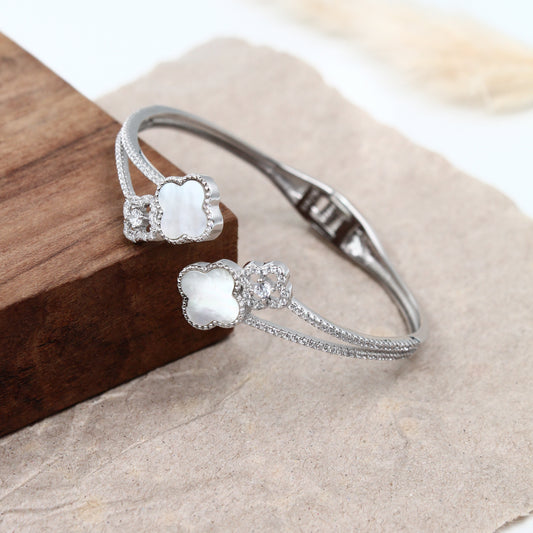 Floral Elegance Bracelet – 925 Sterling Silver