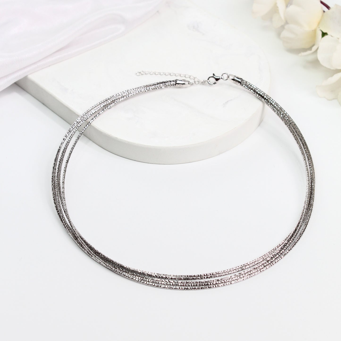 Layered Hasli Necklace – 925 Sterling Silver
