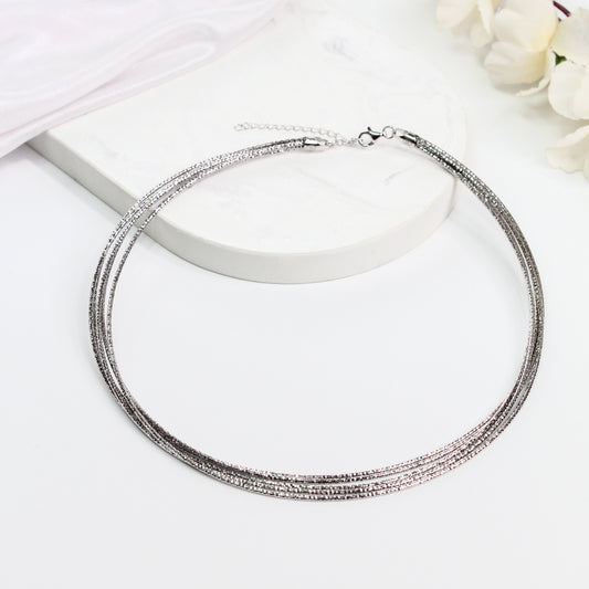 Layered Hasli Necklace – 925 Sterling Silver
