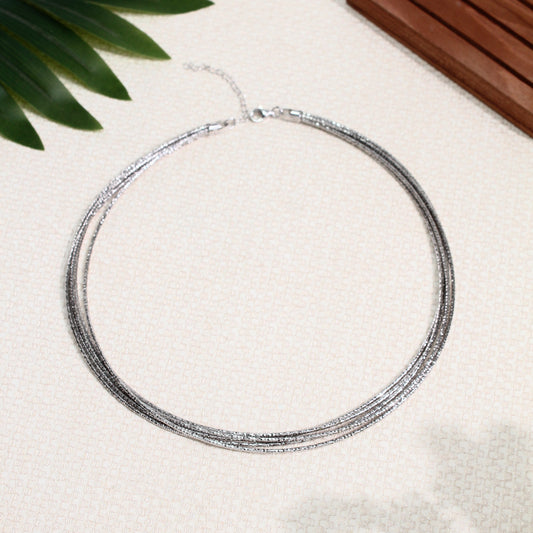 Layered Hasli Necklace – 925 Sterling Silver