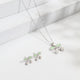 Cherry Pearl Necklace & Earrings Set – 925 Sterling Silver