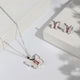 Butterfly Charm Necklace &amp; Earrings Set – 925 Sterling Silver