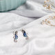 925 Sterling Silver Seahorse Stud Earrings