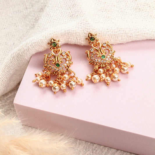 925 Sterling Silver Traditional Pearl Drop Earrings