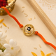 Shiva Lingam 925 Silver Rakhi – Gold Plated