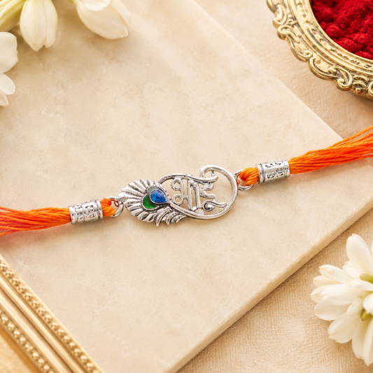 Bhai Peacock 925 Silver Rakhi – Sterling Silver
