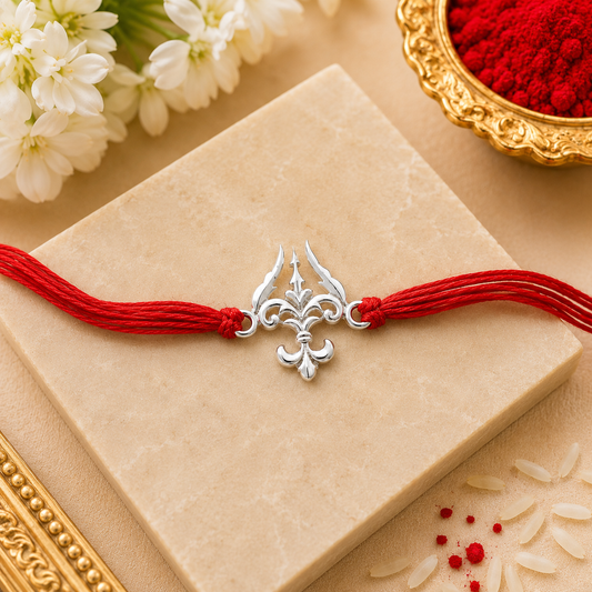 Trishul 925 Silver Rakhi – Sterling Silver