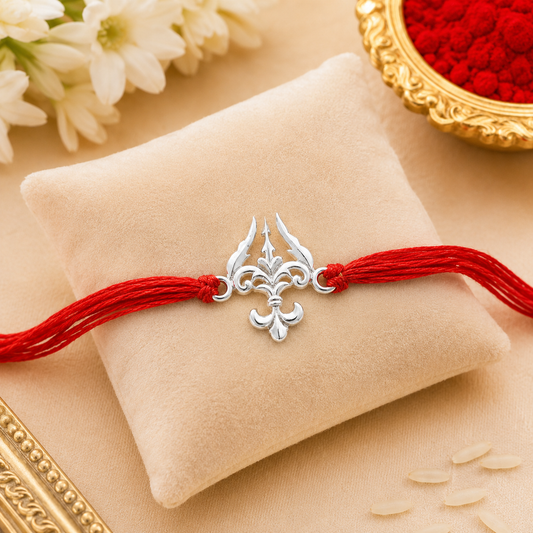 Trishul 925 Silver Rakhi – Sterling Silver